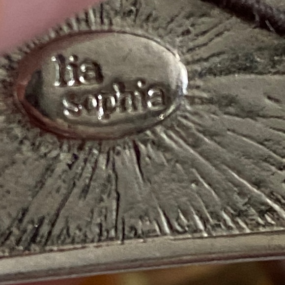 Lia Sophia Statement Stretch Bracelet – Faceted Citrine‑Look Stone & Faux Pearls - Picture 8 of 9